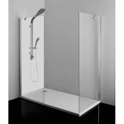 Seitenwand Sanoflex 6 Mm Chrom 85 Cm X 195 Cm 4 Seitenwand Sanoflex 6 Mm Chrom 85 Cm X 195 Cm – Bild 2