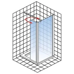 Schulte Walk-In Dusche Toura 80 X 200 Cm Mit Beweglichem Element 40 Cm -Grohe Verkäufe 2025 060991060762 2053 060762 5