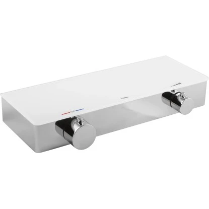 Baliv Thermostat-Duscharmatur DU-2070 Weiß Verchromt 3 Baliv Thermostat-Duscharmatur DU-2070 Weiß Verchromt