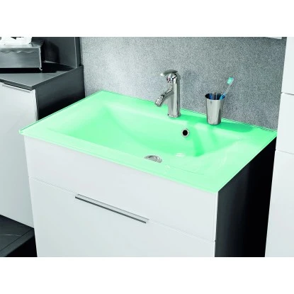 Fackelmann Glaswaschbecken Mintgrün 4 Fackelmann Glaswaschbecken Mintgrün – Bild 2