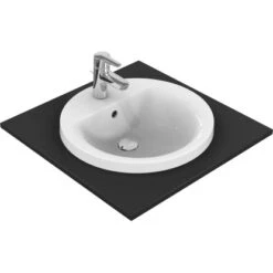 Ideal Standard Einbauwaschtisch Connect Ø 48 Cm 1 Hahnloch Mit Überlauf Weiß -Grohe Verkäufe 2025 188481 3049 3