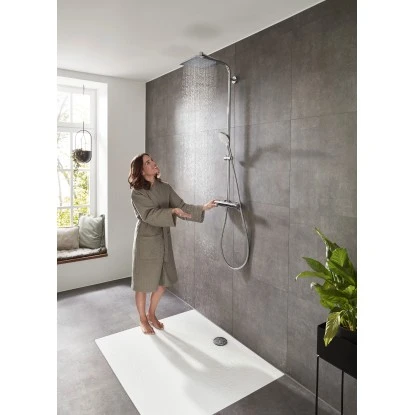 Hansgrohe Duschsystem Crometta E 240 Mm Mit Thermostat Weiß-Chrom 12 Hansgrohe Duschsystem Crometta E 240 Mm Mit Thermostat Weiß-Chrom – Bild 10