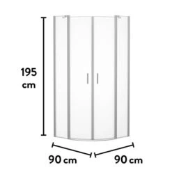 Baliv Duschkabine DUK-90.50R 90 Cm X 90 Cm Chrom 19 Baliv Duschkabine DUK-90.50R 90 Cm X 90 Cm Chrom -Grohe Verkäufe 2025 250312107805 VM01 190221 L