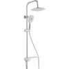 Schütte Überkopf-Brauseset Aquastar Umsteller Seitlich Chrom-Weiß