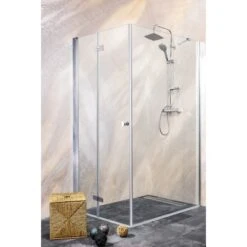 Sanotechnik Falttür Duet Anschlag Links 75 Cm X 195 Cm Klarglas -Grohe Verkäufe 2025 317 4633 BeispielEcklsung3