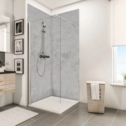 Schulte DecoDesign Duschrückwand Dekor Stein Grau Hell 255 X 100 Cm 5 Schulte DecoDesign Duschrückwand Dekor Stein Grau Hell 255 X 100 Cm – Bild 3