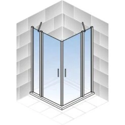 Schulte ExpressPlus Eckeinstieg 4-tlg. AlexaStyle2.0 Alunatur 80x80x192cm -Grohe Verkäufe 2025 32020 2053 4060991037672 5