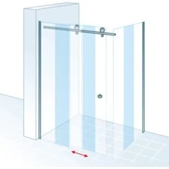 Schulte ExpressPlus Gleittür MasterClass Links Chromoptik 120x80x200cm -Grohe Verkäufe 2025 32020 2053 4060991038471 5