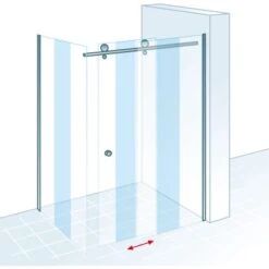 Schulte ExpressPlus Schiebetür MasterClass Mit Seitenwand Chromoptik 90x140cm -Grohe Verkäufe 2025 32020 2053 4060991038501 5