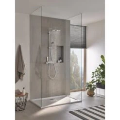 Grohe QuickFix Duschsystem Vitalio 310 Mit Thermostatbatterie Für Die Wandmont. -Grohe Verkäufe 2025 4005176647659 26401001 4