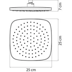 AquaSu Kopfbrause Olivia Eckig 25 X 25 Cm Chrom 7 AquaSu Kopfbrause Olivia Eckig 25 X 25 Cm Chrom -Grohe Verkäufe 2025 4006596722773 722773 47