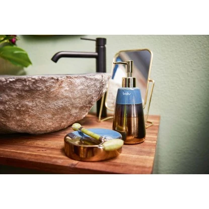 Baliv Dark Wonder Trend Kosmetikspiegel Metall Gold 5 Baliv Dark Wonder Trend Kosmetikspiegel Metall Gold – Bild 3