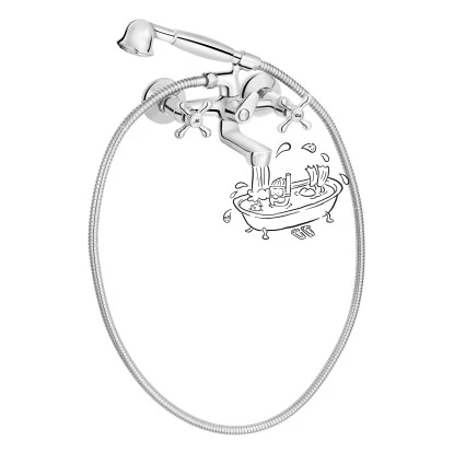 Baliv Wannenarmatur WA-5040 Verchromt 5 Baliv Wannenarmatur WA-5040 Verchromt – Bild 3