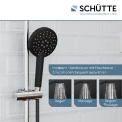 Schütte Überkopfbrause-Set Matao Rain Chrom-Schwarz Matt 14 Schütte Überkopfbrause-Set Matao Rain Chrom-Schwarz Matt -Grohe Verkäufe 2025 4008431606262 2759 5
