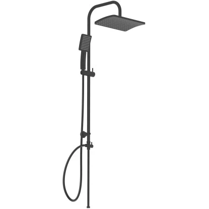 Schütte Duschsystem Mallorca Mit Kopf-und Handbrause Ohne Armatur Schwarz Matt 3 Schütte Duschsystem Mallorca Mit Kopf-und Handbrause Ohne Armatur Schwarz Matt