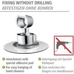 Wenko Duschkopfhalter 360° Befestigen Ohne Bohren Ø 8 X 7,5 Cm Chrom 15 Wenko Duschkopfhalter 360° Befestigen Ohne Bohren Ø 8 X 7,5 Cm Chrom -Grohe Verkäufe 2025 4008838388181 1068 AI 02