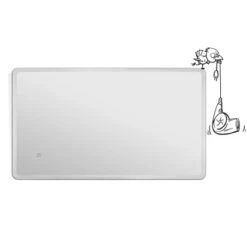 Baliv LED-Wandspiegel 40 Cm X 70 Cm Weiß -Grohe Verkäufe 2025 4048124106372 S07 070121