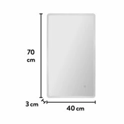 Baliv LED-Wandspiegel 40 Cm X 70 Cm Weiß -Grohe Verkäufe 2025 4048124106372 VM01 260521