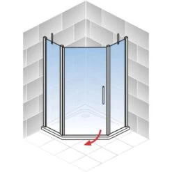 Schulte Fünfeckdusche Alexa Style 2.0 Alu-Natur Klar Glas Hell 192 Cm X 90 Cm -Grohe Verkäufe 2025 4060991019555 2053 AI 01