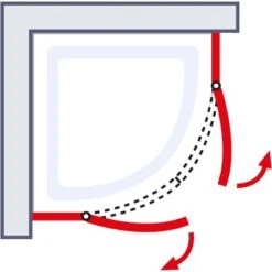 Schulte Runddusche Alexa Style 2.0 Echtglas 4-tlg. Alu-Natur 90 Cm X 90 Cm -Grohe Verkäufe 2025 4060991019685 2053 6