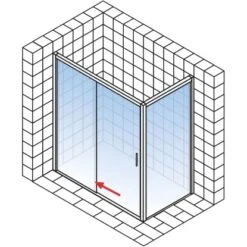 Schulte Schiebetür Inkl. Seitenwand MasterClass Chromoptik BxTxH 140x80x200 Cm -Grohe Verkäufe 2025 4060991029011 2053 04