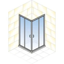 Schulte ExpressPlus Eckeinstieg Sunny Sicherheitsglas Chromoptik 190x80cm -Grohe Verkäufe 2025 4060991050411 2053 5