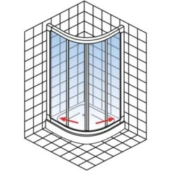 Schulte Runddusche II Kristall/Trend Aluminiumprofilen BxTxH 80 X 80 X 185 Cm -Grohe Verkäufe 2025 4060991051180 2053 04