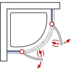Schulte ExpressPlus Runddusche Garant Mit Duschwanne Alu Natur 200x90x90cm -Grohe Verkäufe 2025 4060991055966 2053 6