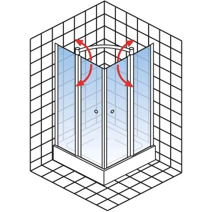 Schulte ExpressPlus Eckeinstieg Mit Drehfalttür Garant Chromoptik 200x80cm 8 Schulte ExpressPlus Eckeinstieg Mit Drehfalttür Garant Chromoptik 200x80cm – Bild 6