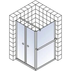 Schulte ExpressPlus Set Duschkabine Pendeltür Garant Mit Duschwanne 200x80cm -Grohe Verkäufe 2025 4060991056017 2053 5