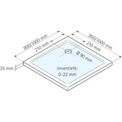 Schulte ExpressPlus Duschwanne Eckig Extra-flach Mineralguss 100 X 100 Cm -Grohe Verkäufe 2025 4060991056390 2053 3