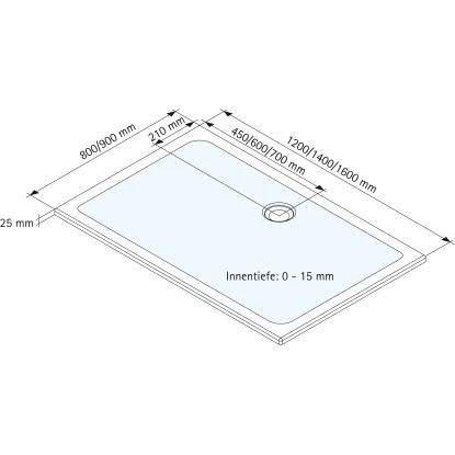 Schulte ExpressPlus Duschwanne Schulte-plan Eckig Mineralguss 80x100cm 6 Schulte ExpressPlus Duschwanne Schulte-plan Eckig Mineralguss 80x100cm – Bild 4