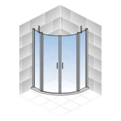 Schulte ExpressPlus Runddusche AlexaStyle2.0 90 X90 X 192 Cm Mit Radius: 550 Mm -Grohe Verkäufe 2025 4060991064067 2053 7 5