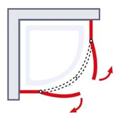 Schulte ExpressPlus Runddusche AlexaStyle2.0 90 X90 X 192 Cm Mit Radius: 550 Mm -Grohe Verkäufe 2025 4060991064067 2053 7 6