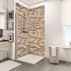 Schulte ExpressPlus Duschrückwand Dekor Stein Verblender- Hell 255 X 150 Cm 7 Schulte ExpressPlus Duschrückwand Dekor Stein Verblender- Hell 255 X 150 Cm -Grohe Verkäufe 2025 4060991068072 Bild03