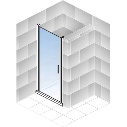 Schulte Drehtür Toura Nische Pendelbar Schwarz 200 X 90 Cm Klar Hell Anschlag L 8 Schulte Drehtür Toura Nische Pendelbar Schwarz 200 X 90 Cm Klar Hell Anschlag L – Bild 6