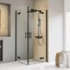 Schulte Eckeinstieg 4-tlg. Toura Pendelbar Schwarz 200 X 100 X 100 Cm Klar Hell -Grohe Verkäufe 2025 4060991070136 2053 1