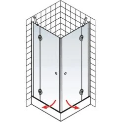 Schulte Eckeinstieg 4-tlg. Toura Pendelbar Schwarz 200 X 100 X 100 Cm Klar Hell 13 Schulte Eckeinstieg 4-tlg. Toura Pendelbar Schwarz 200 X 100 X 100 Cm Klar Hell -Grohe Verkäufe 2025 4060991070136 2053 6