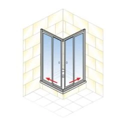 Schulte Eckeinstieg Mit Schiebetüren Sunny 180 Cm X 75-90 Cm Weiß Glasdekor 13 Schulte Eckeinstieg Mit Schiebetüren Sunny 180 Cm X 75-90 Cm Weiß Glasdekor -Grohe Verkäufe 2025 4060991070501 2053 AI 01