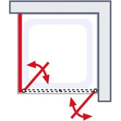 Schulte ExpressPlus Pendeltür Und Seitenwand Garant 2.0 Chromoptik 200 X 90 Cm -Grohe Verkäufe 2025 4060991076299 2053 AI 02