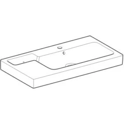 Geberit Waschbecken ICon 90 Cm Weiß Mit Ablage KeraTect -Grohe Verkäufe 2025 4123 124195600 Perspective