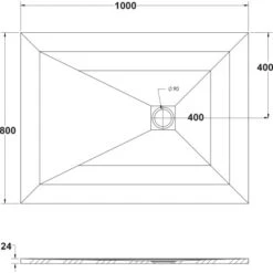 Ottofond Duschwanne Strato 100 Cm X 80 Cm X 2,4 Cm Anthrazit -Grohe Verkäufe 2025 440898 3209 4