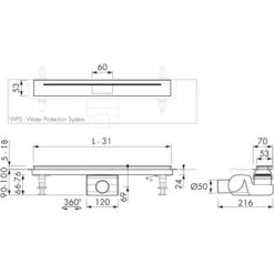 ESS Easy Drain Duschrinne XS Nano Wall Design 120 Cm -Grohe Verkäufe 2025 4851523 4851739 4851754 tz