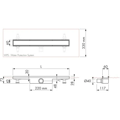ESS Easy Drain Duschrinne Compact Fliese FF 90 Cm Sperrwasserhöhe 30 Mm 7 ESS Easy Drain Duschrinne Compact Fliese FF 90 Cm Sperrwasserhöhe 30 Mm – Bild 5
