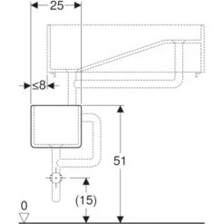 Geberit Gipsfangbecken Publica Unterteil 25 Cm Weiß -Grohe Verkäufe 2025 515940 4123 das 762270 5