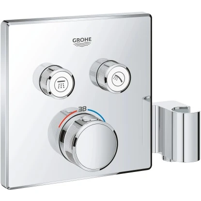 Grohe Thermostat Grohtherm SmartControl 2 Absperrventile Chrom Mit Brausehalter 3 Grohe Thermostat Grohtherm SmartControl 2 Absperrventile Chrom Mit Brausehalter