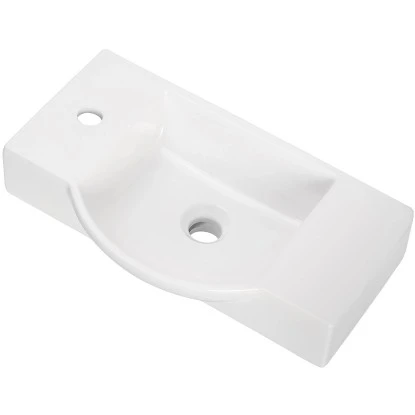 Fackelmann Waschbecken Für Gäste-WC Links 54,5 Cm Weiß 3 Fackelmann Waschbecken Für Gäste-WC Links 54,5 Cm Weiß