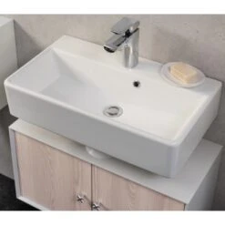 Fackelmann Waschbecken 60 Cm Ix! Weiß