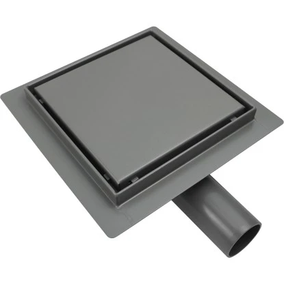 VerosanPro Duschrinne-Bodenablauf Nakia Quadratisch Matt Hellgrau 20 Cm X 20 Cm 3 VerosanPro Duschrinne-Bodenablauf Nakia Quadratisch Matt Hellgrau 20 Cm X 20 Cm