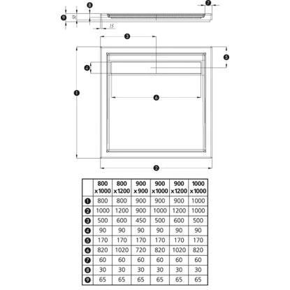 Duschwanne Fashion-Board 100 Cm X 100 Cm 5 Duschwanne Fashion-Board 100 Cm X 100 Cm – Bild 3